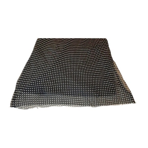 Urban Outfitters Rosalia Chiffon Dress, Polka Dot, Black &‎ White, Size Medium - Picture 9 of 16